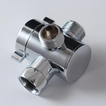 Einstellbarer 1/2 Zoll ABS Chrom Duscharm-Umsteller Ventil – 3-Wege T‑Adapter Teil