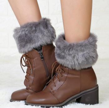 Botas Cálidas Con Solapa para Mujeres