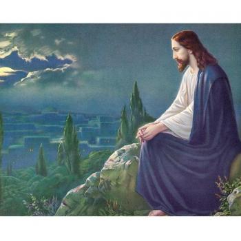 Broderie diamant Jésus en mosaïque