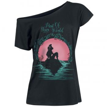 Arielle Part Of Your World Loose Fit Damen T-Shirt in Schwarz