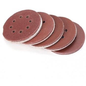 125mm Sanding Discs 50PCS, 8 Holes, Grits 40, 60, 80, 120, 240
