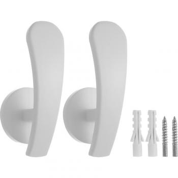 Crochets muraux en métal pour tentures, 2 pièces