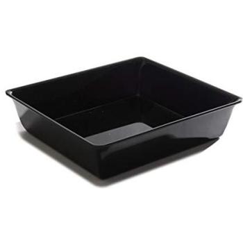 Récipient en Plexiglas GN 2/3 354x325x80mm Noir