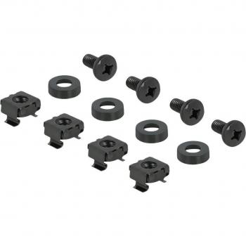Système de gestion de câbles 19 noir – 5 supports verticaux, 4 inclinés à 45°