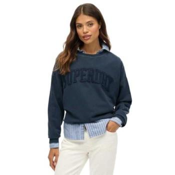 Superdry Athletisches Damen-Sweatshirt „Essentials“ – Rundhalsausschnitt, Marineblau, 40 kg