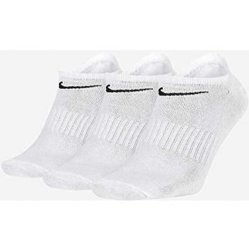 Nike 3 Pack No Show Socks with Swoosh White XL Unisex