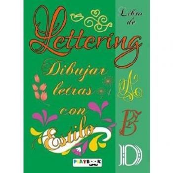 Lettering dibujar letras verde.