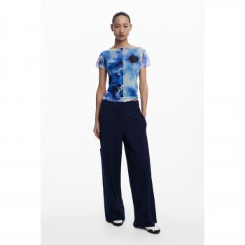 Pantalón Liso Azul XS para Mujer Desigual