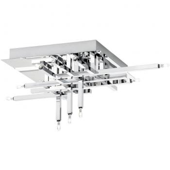 Polished Chrome 11 Light Lattice Ceiling Light
