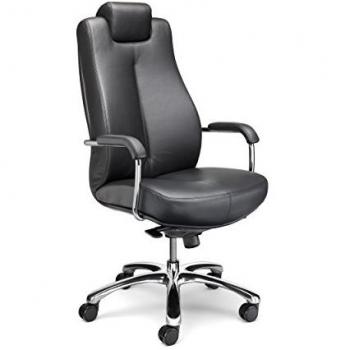 Fauteuil de direction Salo XXL Directiestoel, accoudoirs, mécanisme pivotant, assise à cuve, finition noir/silver