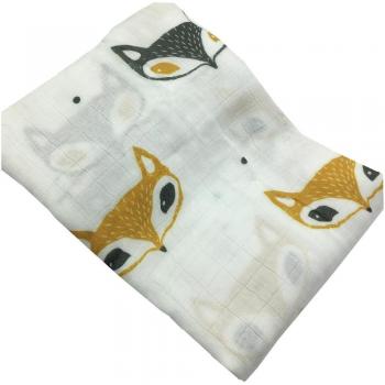 Newborn Swaddle Blanket 30% Cotton 70% Bamboo Fiber Character Design