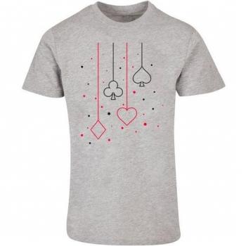 F4NT4STIC Kurzarmshirt Herz Karo Kreuz Pik für Herren