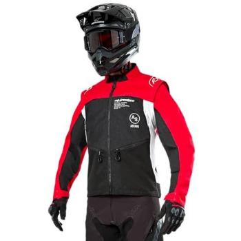 Giacca da motocross Alpinestars Pro-Dura Nero/Bianco/Rosso Taglia S