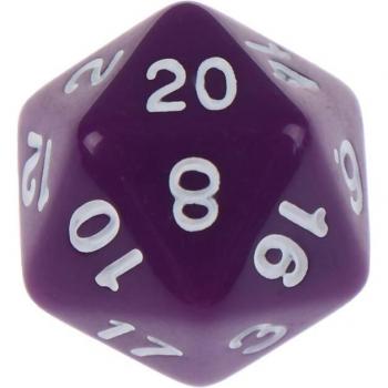 Acryl D20 – Dés Polyèdre à 20 Cotes pour Jeux de Société