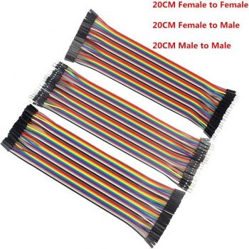 Puesta en Serie Dupont 20 cm 120 Unidades (DIY Arduino Kit)
