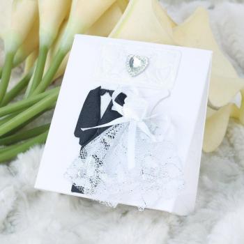 Bolsa Elegante para Bodas – Negro, Blanco y Bronce