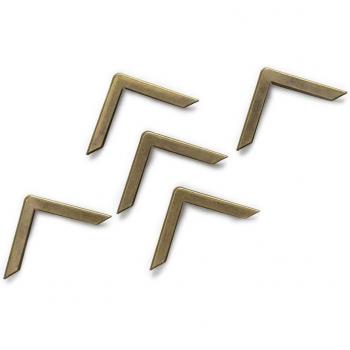 Protecteurs d'angle en métal pour livres, 25 pièces, 2 couleurs