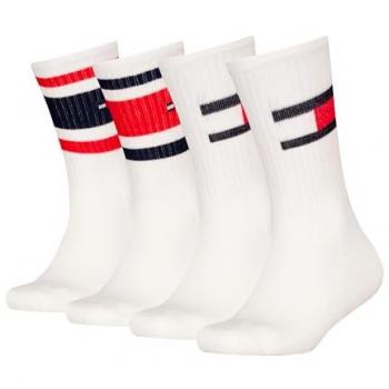 Tommy Hilfiger White Flag Comfort Socks – 4-Count