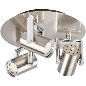 Lampenwelt Decken-Strahler Luciana 3‑Flammen GU10