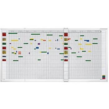 Pianificatore Attività e Vacanze Magnetoplan, 5 Giorni, 45 Dipendenti, 1500 x 600 mm