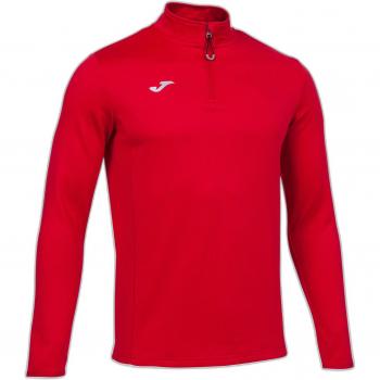 Felpa Joma Running Night Mezzo Zip Rossa Uomo S