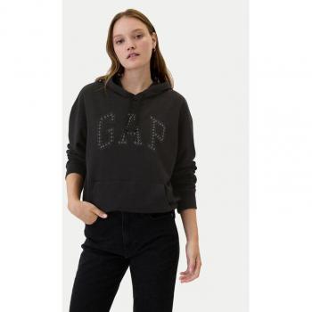 GAP Sweatshirt mit Rundhalsausschnitt Schwarz