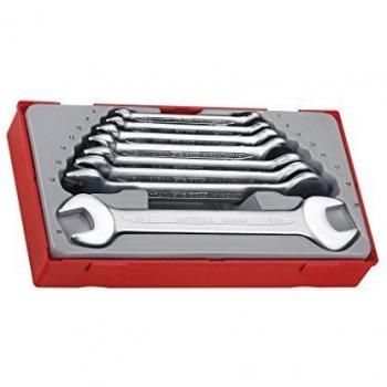 Teng TENTT6208 TT6208 Metric Open End Spanner Set, 8 Piece
