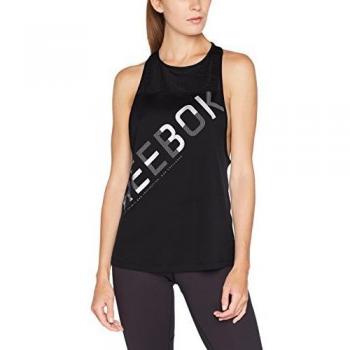 Reebok Wor Graphic Mesh Tank T-Shirt für Herren M Schwarz