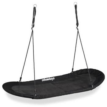 Nestschaukel XXL, Mehrkindschaukel, 141,5 x 43,5 cm, schwarz