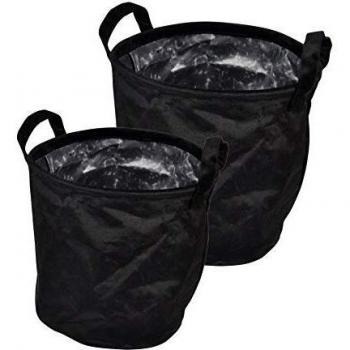 Velours uni velvet noir : 2 paniers ronds, deux grandes tailles assorties