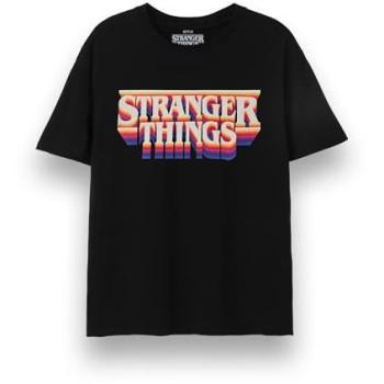 Black Adult Stranger Things Short Sleeve Top – L Size