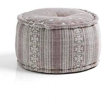 Pouf rotondo non sfoderabile YANTRA BROWN cm. 50 x H. 30