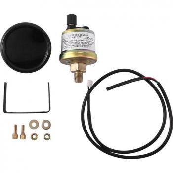Sensor de Presión de Aceite Automotriz 52 mm: 0‑10 Bar, Pantalla LED y Luz Roja