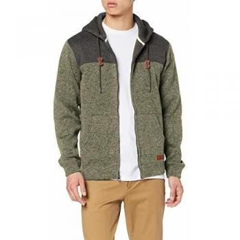 Sudadera con Capucha E Interior Polar Keller Block de Quiksilver, Color Thyme Heather, XL
