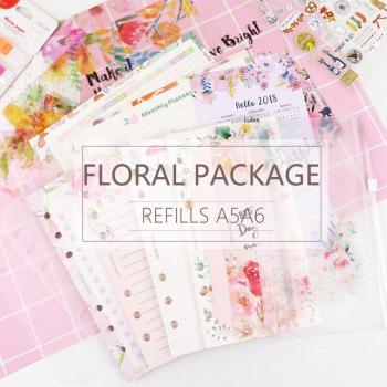 MyPretties Floral Refill Papers 144 Sheets for A5 A6 Binder