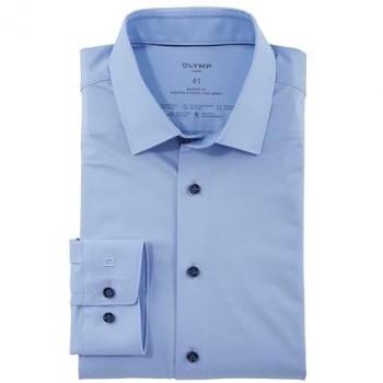 Modern Fit Businesshemd OLYMP mit Kentkragen, Größe 40, hellblau