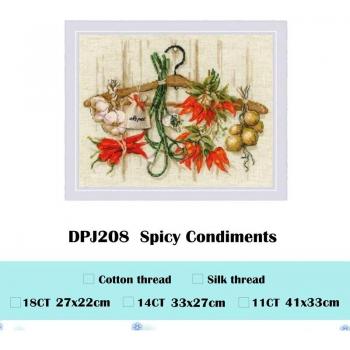 Spicy Condiments Cross-Stitch Craft Kit