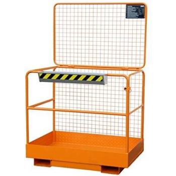 Sicherheitskorb aus stabiler Rohrkonstruktion, lackiert