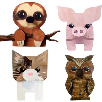 Porte-lunettes fait main en forme d'animal