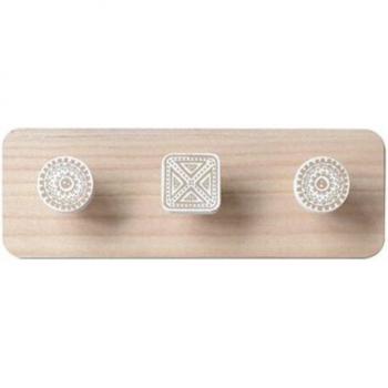Perchero de pared de madera nórdica