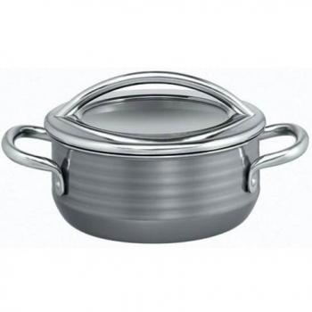 Induktionsgeeigneter Silit Kochtopf 16 cm (1,3 l) Vision, Glasdeckel, Schüttrand