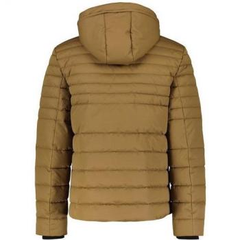 LERROS Herrenjacke Steppdesign, abnehmbare Kapuze, braun