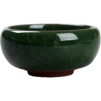 Vase en Céramique avec Glaçure Fissurée pour Plantes Succulentes