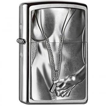 Mini Zippo Lighter (Stainless Steel, 1×3.5×5.5 cm)