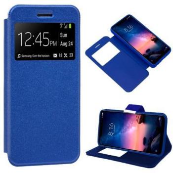 Funda Flip Cover Azul para Xiaomi Redmi Note 6 Pro