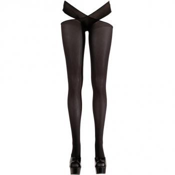 Strumpfhose schwarz mit offenem Schritt