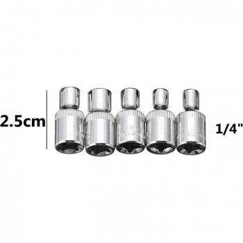 14 PCS Star-Shaped Female Torx Bit Socket Set 1/4, 3/8, 1/2 Inch Drive E4
