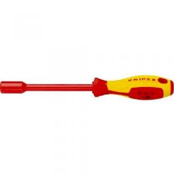 Knipex Clé à douille 12mm Poignée Tournevis Longueur 237mm Isolée 1000v