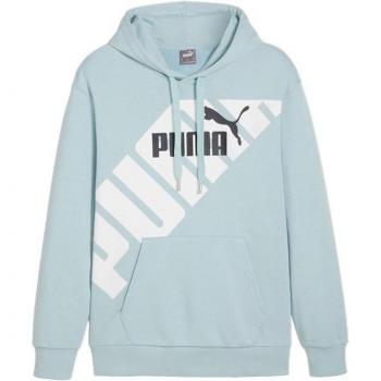 Sudadera Puma Power Graphic Hoodie Hombre Turquesa