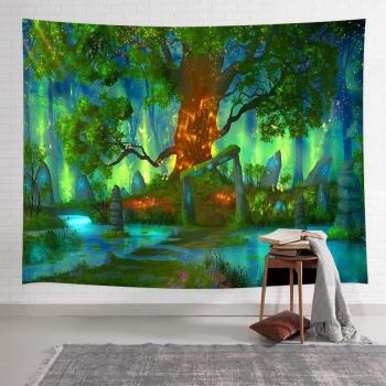 Trippy Jellyfish Tapestry for Living Room
